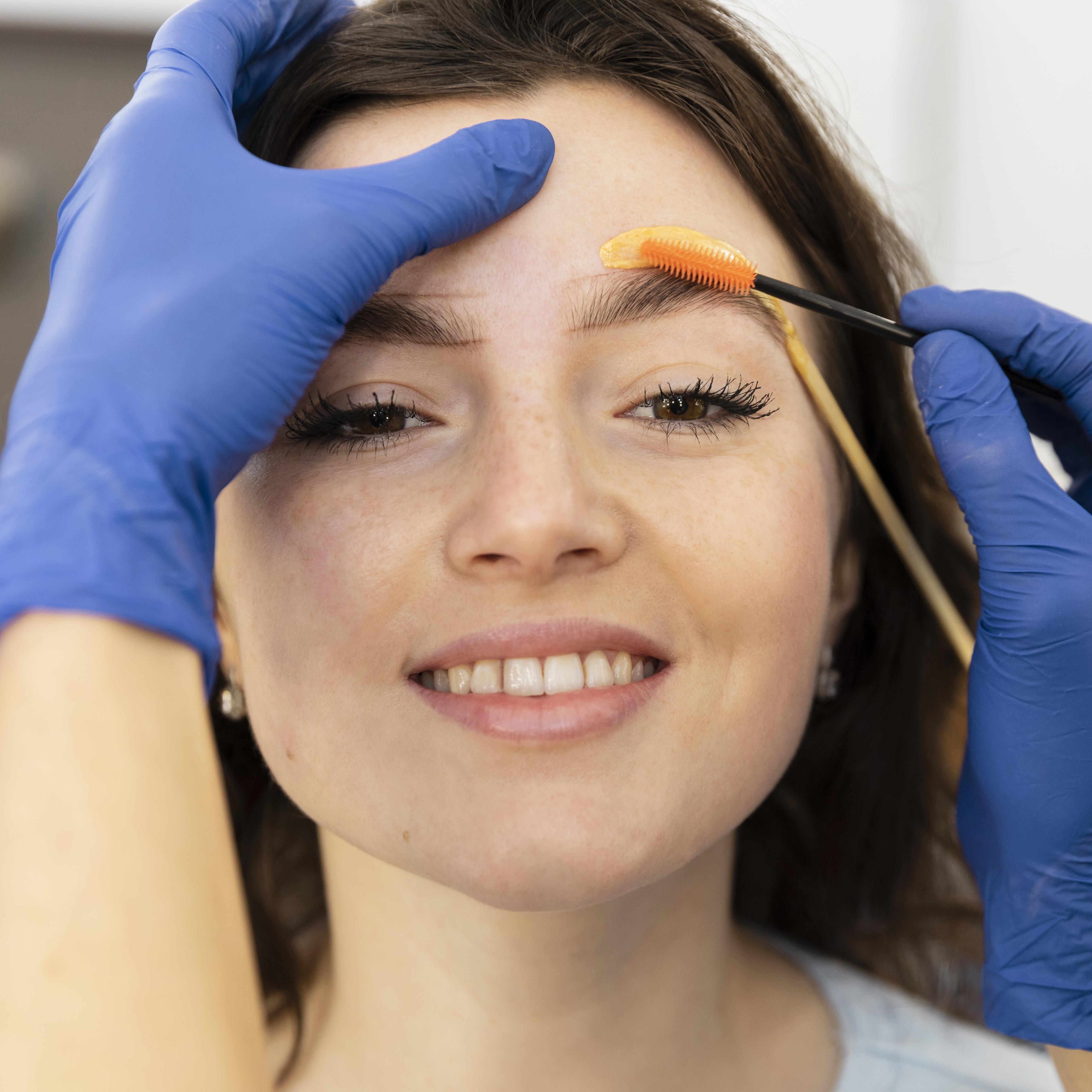 Eyebrow lamination treatment
